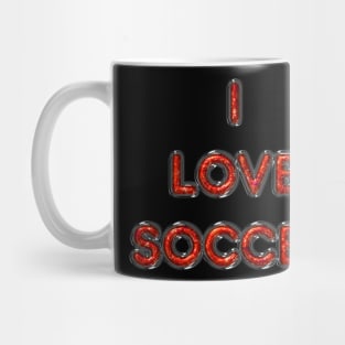 I Love Soccer - Orange Mug